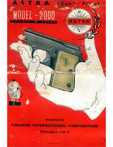 Astra model 2000 pistol - model,