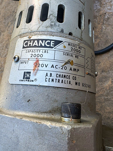 Chance model 2000 cable puller - chance,